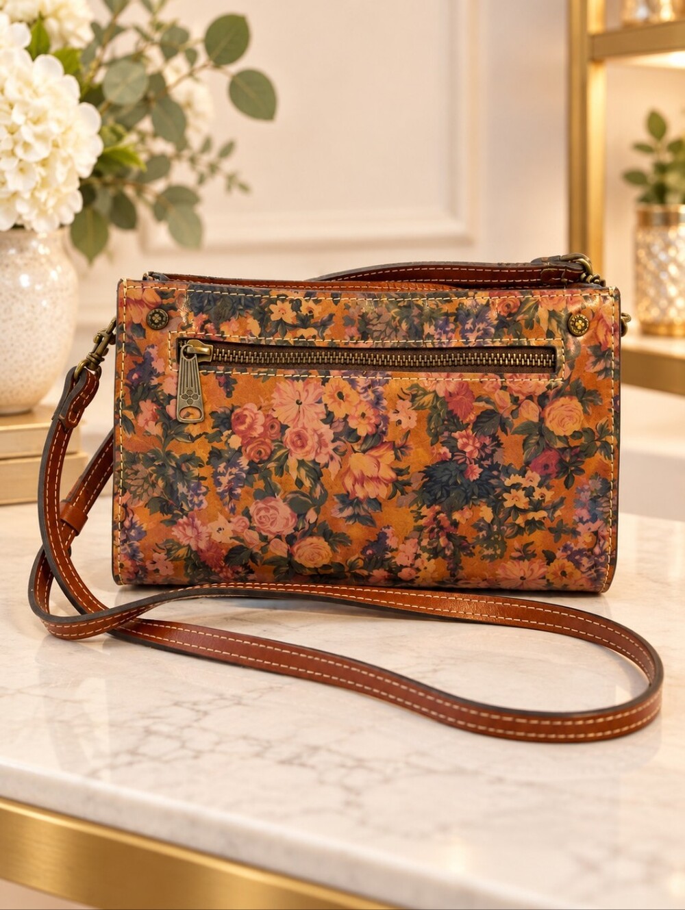 Patricia Nash Floral Crossbody Bag